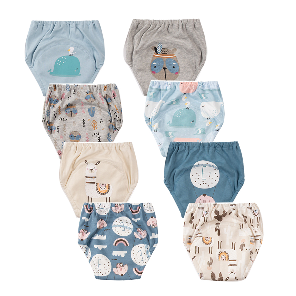 Cloth Diaper Insert - 8 個/6 個防水ベビーキッズトイレトレーニングパンツ再利用可能なトイレトレーナーパンティー下着幼児布おむつおむつブリーフ