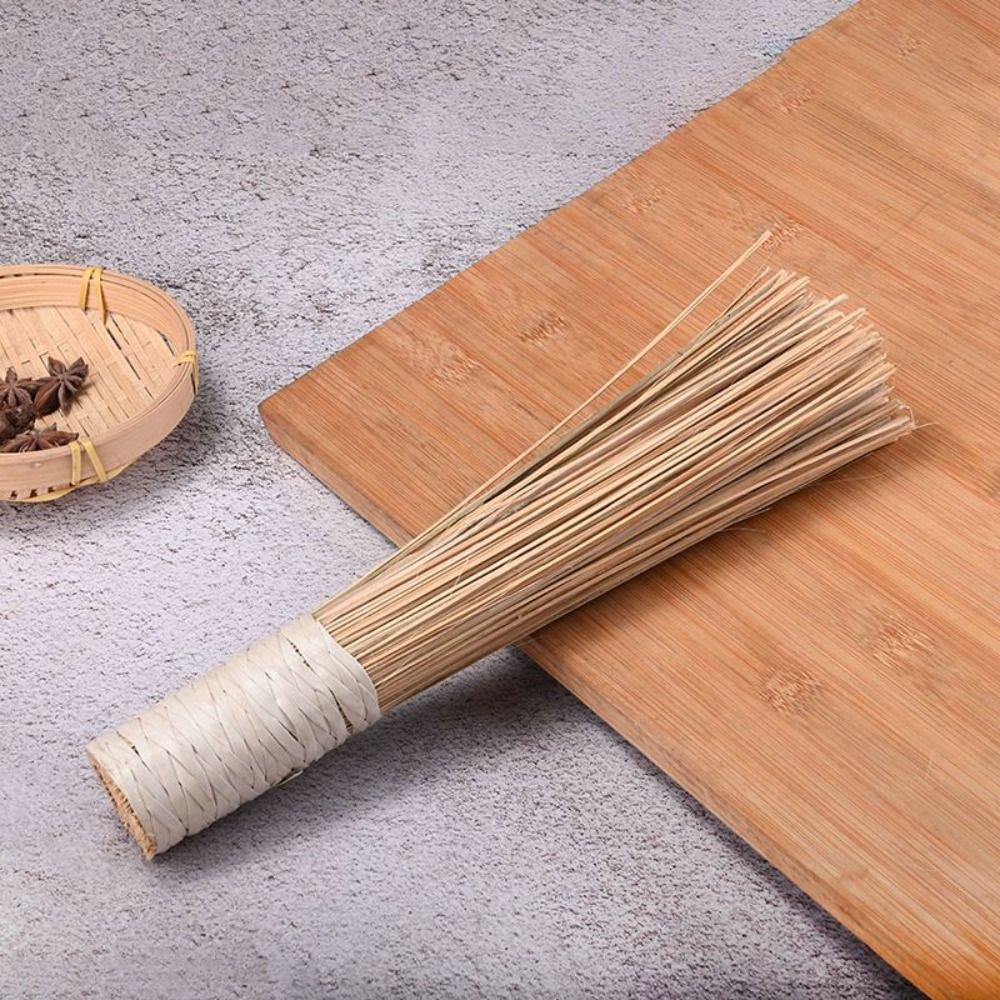 Dish Brush Bamboo - 家庭用伝統的な天然竹製洗浄ツール、食器洗いブラシ、鍋フライパンクリーナー、中華鍋用ブラシ