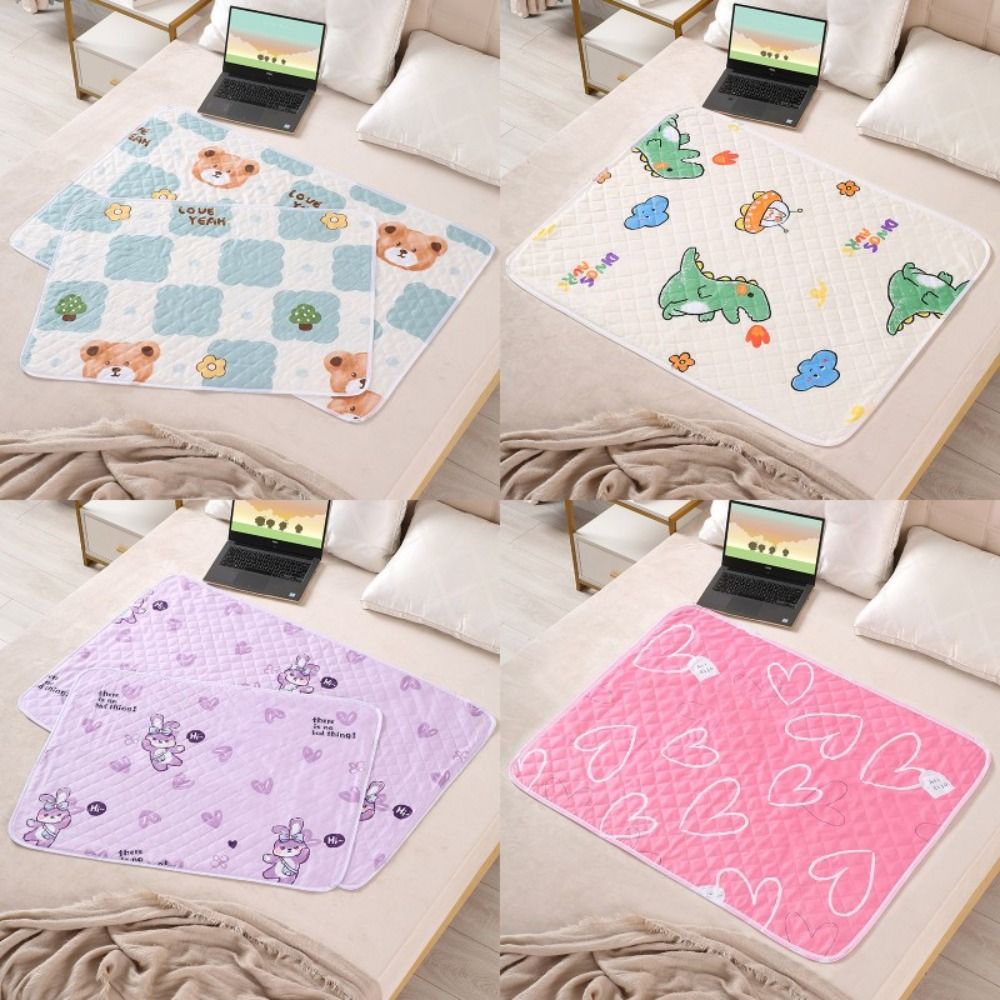 Cloth Diaper Insert - 防水洗えるマットレス尿マット赤ちゃん幼児かわいい漫画ベッドプロテクターおむつ寝具尿パッド布通気性