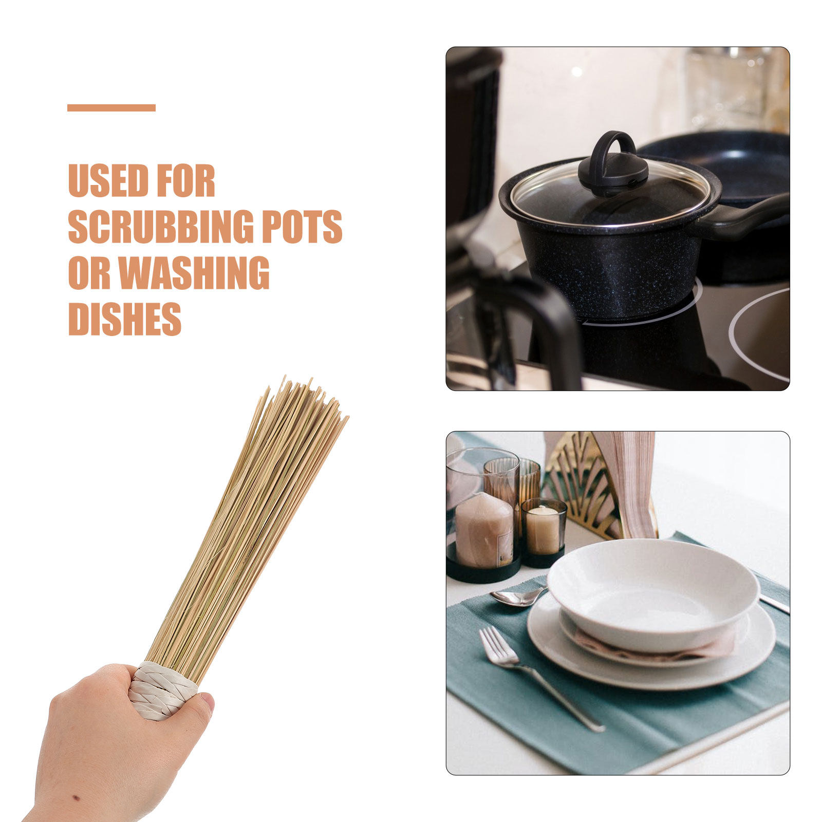 2個入り洗浄製品ブラシ、洗い物用ブラシ（ハンドル付き）、竹製 - Dish Brush Bamboo のレビューと価格