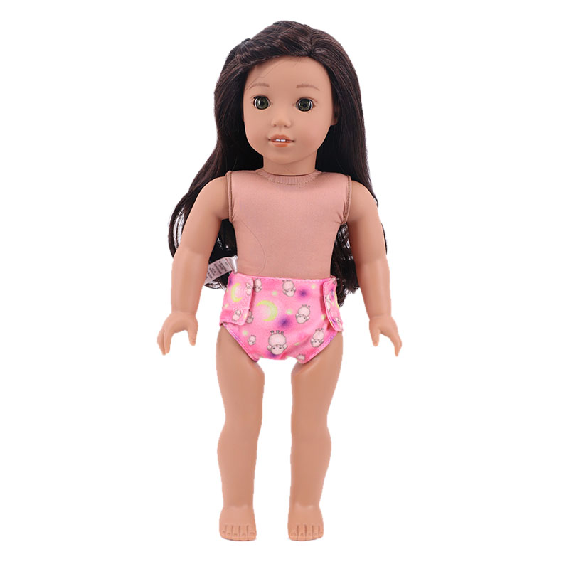 人形用おむつかわいい下着アニマルフルーツプリント18インチア - Cloth Diaper Insert のレビューと価格