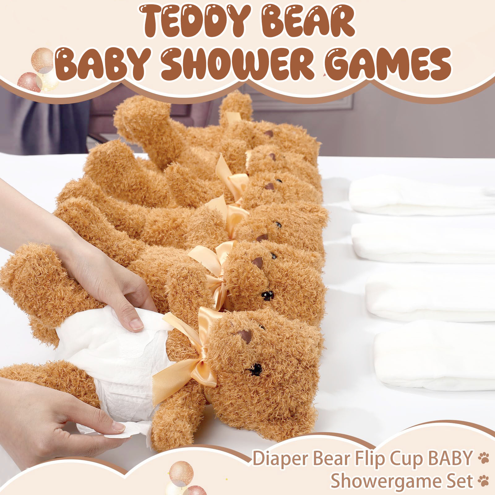 4/6/8/12 セットベビーシャワーゲーム賞品ギフトベビー - Cloth Diaper Insert のレビューと価格