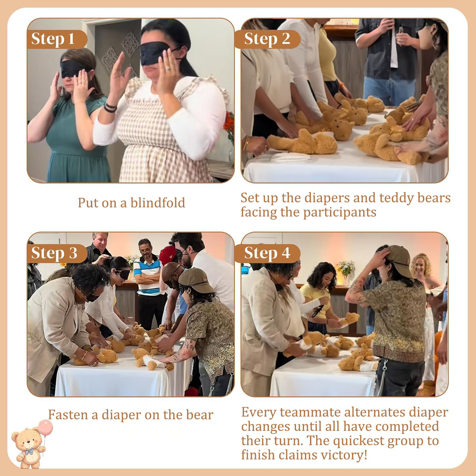 4/6/8/12 セットベビーシャワーゲーム賞品ギフトベビー - Cloth Diaper Insert のレビューと価格