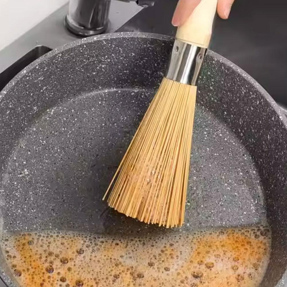 天然竹製ポットブラシ 長柄中華鍋洗浄ブラシ 食器洗いブラシ  - Dish Brush Bamboo のレビューと価格