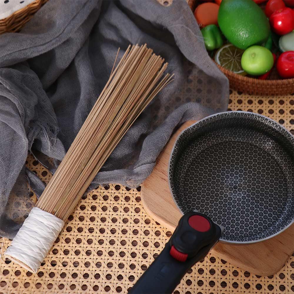 家庭用天然竹製伝統的な中華鍋ブラシ洗浄ツール鍋フライパンクリ - Dish Brush Bamboo のレビューと価格
