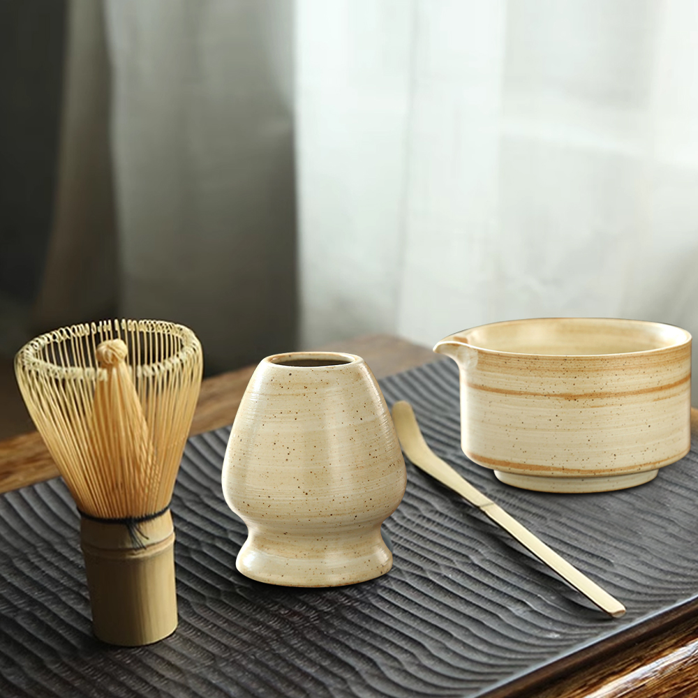 日本の抹茶泡立て器スタンド茶道抹茶ボウル竹泡立て器グラインダ - Dish Brush Bamboo のレビューと価格