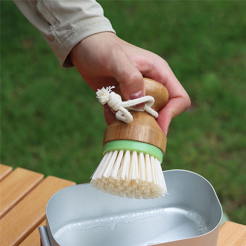 AC76-2パックキッチンクリーニングブラシ、鍋、フライパン - Dish Brush Bamboo のレビューと価格