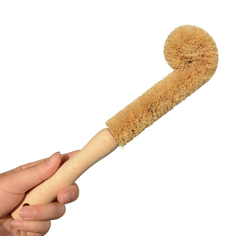 キッチン掃除用ブラシ 天然コイアブラシ 麻繊維 ノンスティッ - Dish Brush Bamboo のレビューと価格