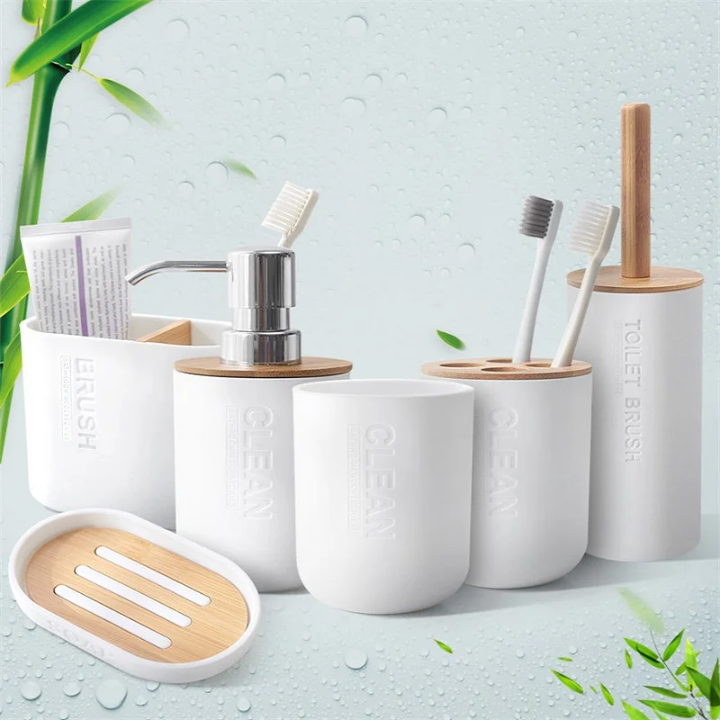 1pc バスルームアクセサリーソープディスペンサーボトル食器 - Dish Brush Bamboo のレビューと価格