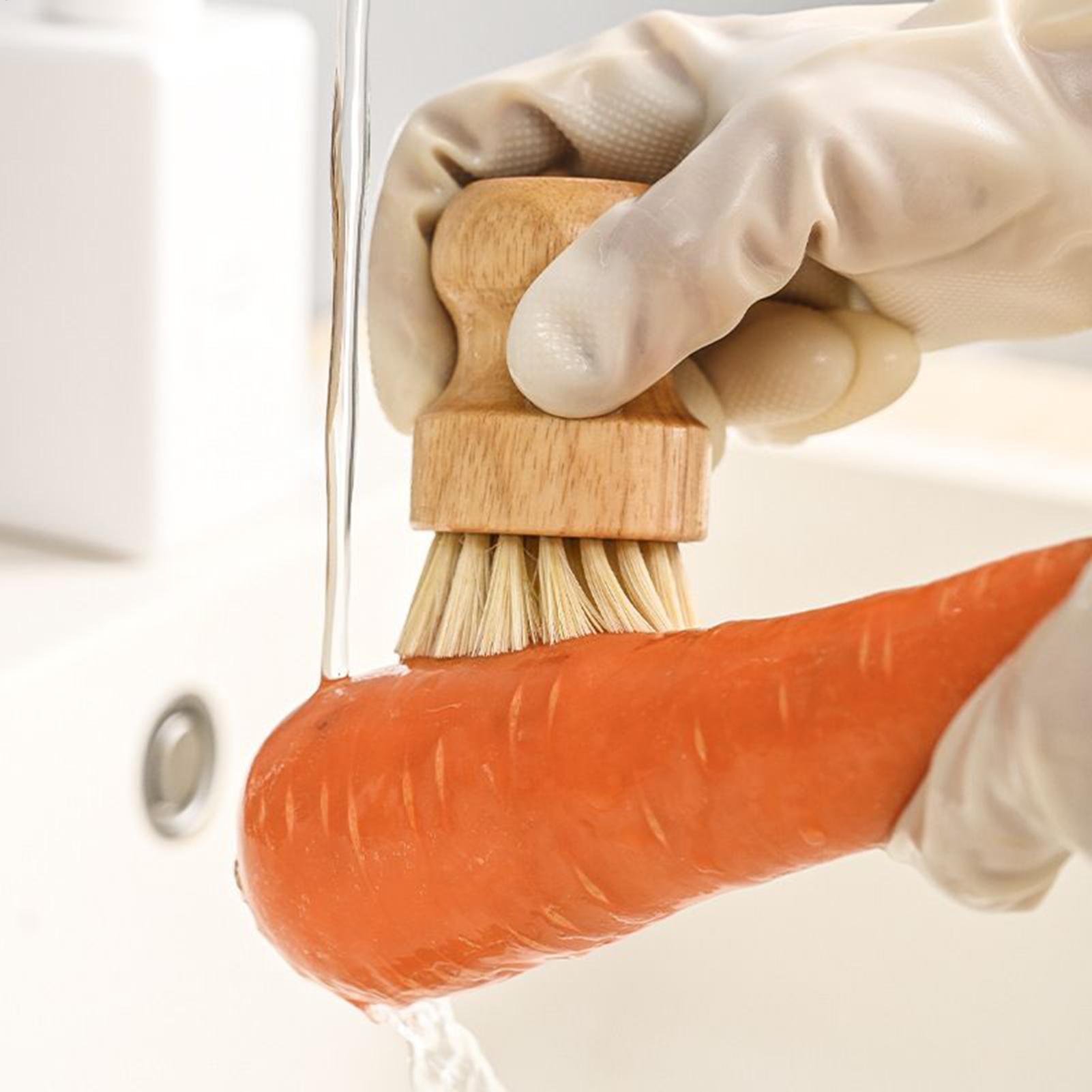 木製キッチン掃除ブラシ 天然素材 食器 鍋 フライパン シン - Dish Brush Bamboo のレビューと価格