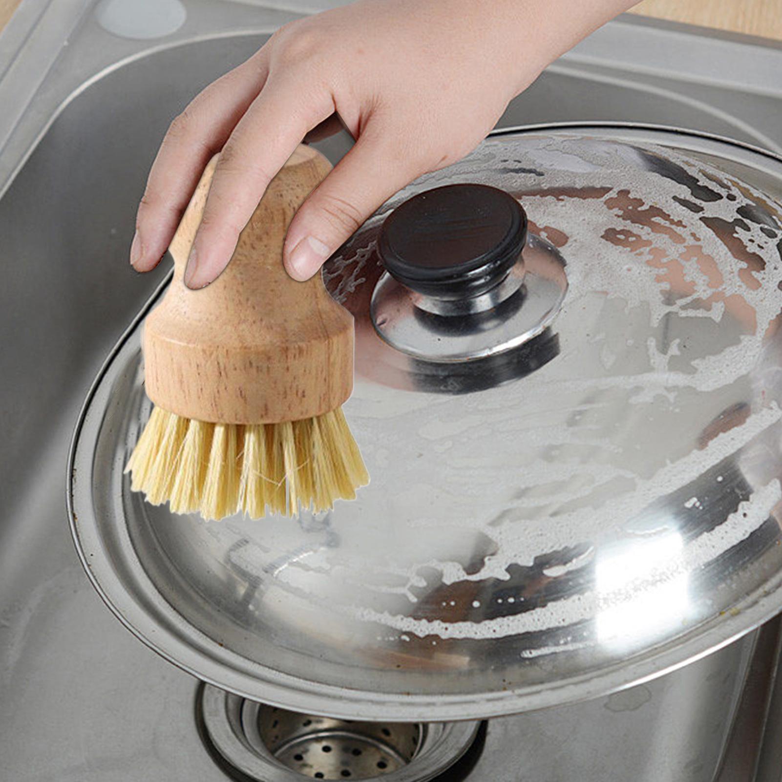 木製キッチン掃除ブラシ 天然素材 食器 鍋 フライパン シン - Dish Brush Bamboo のレビューと価格