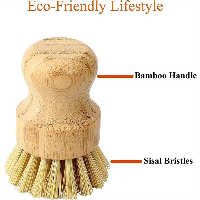 竹製食器洗いブラシ、石鹸置き付きキッチン木製食器洗いブラシ、 - Dish Brush Bamboo のレビューと価格