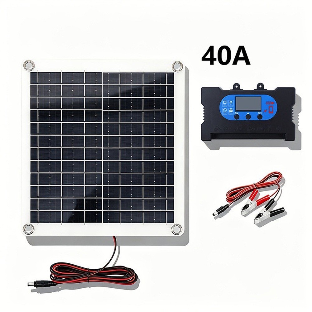 12Wコンパクトソーラーパネル（充電コントローラー付き）は、 - Sustainable Living Environment のレビューと価格