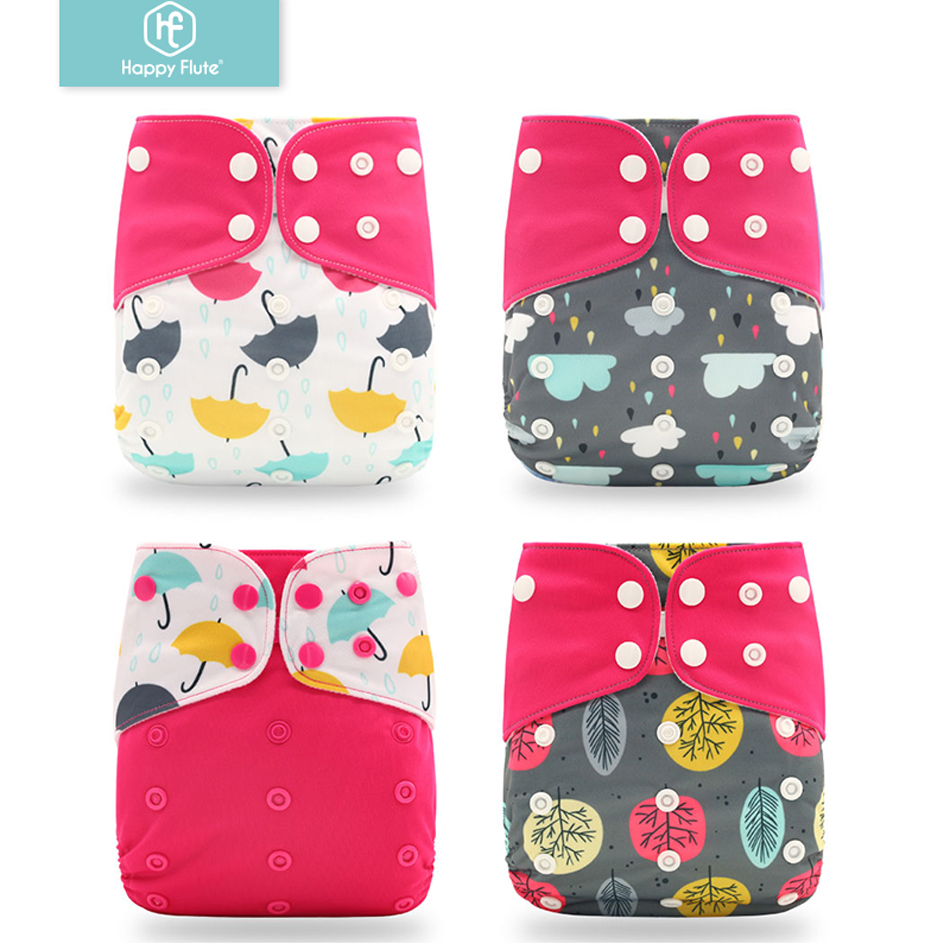 Happyflute 2023 4ピース/セット洗えるエコフ - Cloth Diaper Insert のレビューと価格