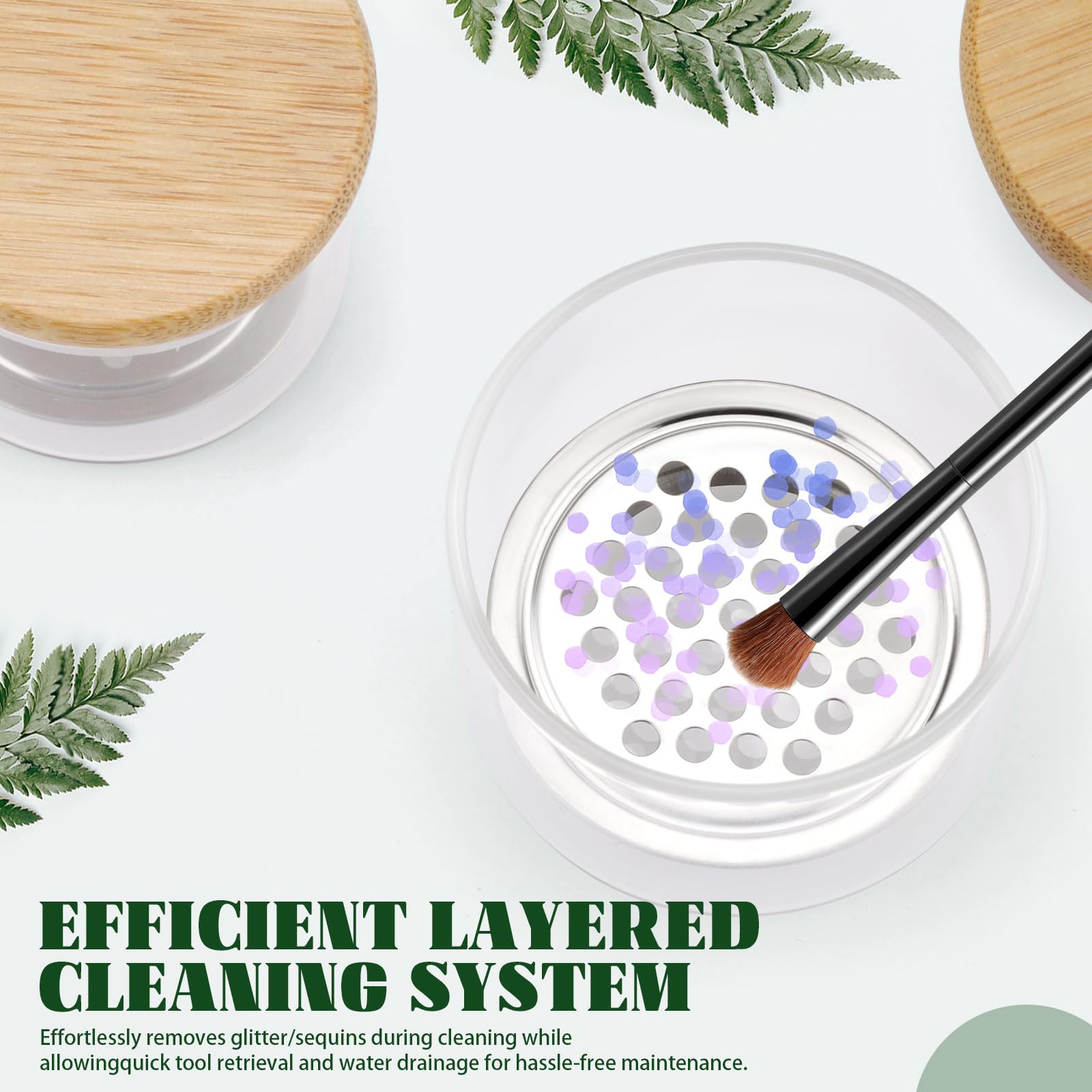 ネイルアートブラシ洗浄カップ ネイルブラシクリーナー ダッペ - Dish Brush Bamboo のレビューと価格
