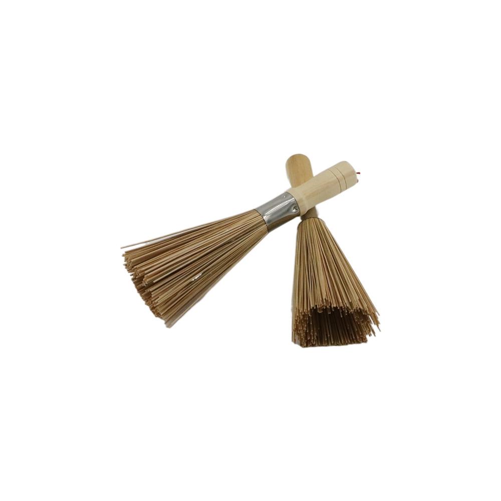 伝統的な天然竹製の丈夫な中華鍋ブラシ、鍋やフライパン用の洗浄 - Dish Brush Bamboo のレビューと価格