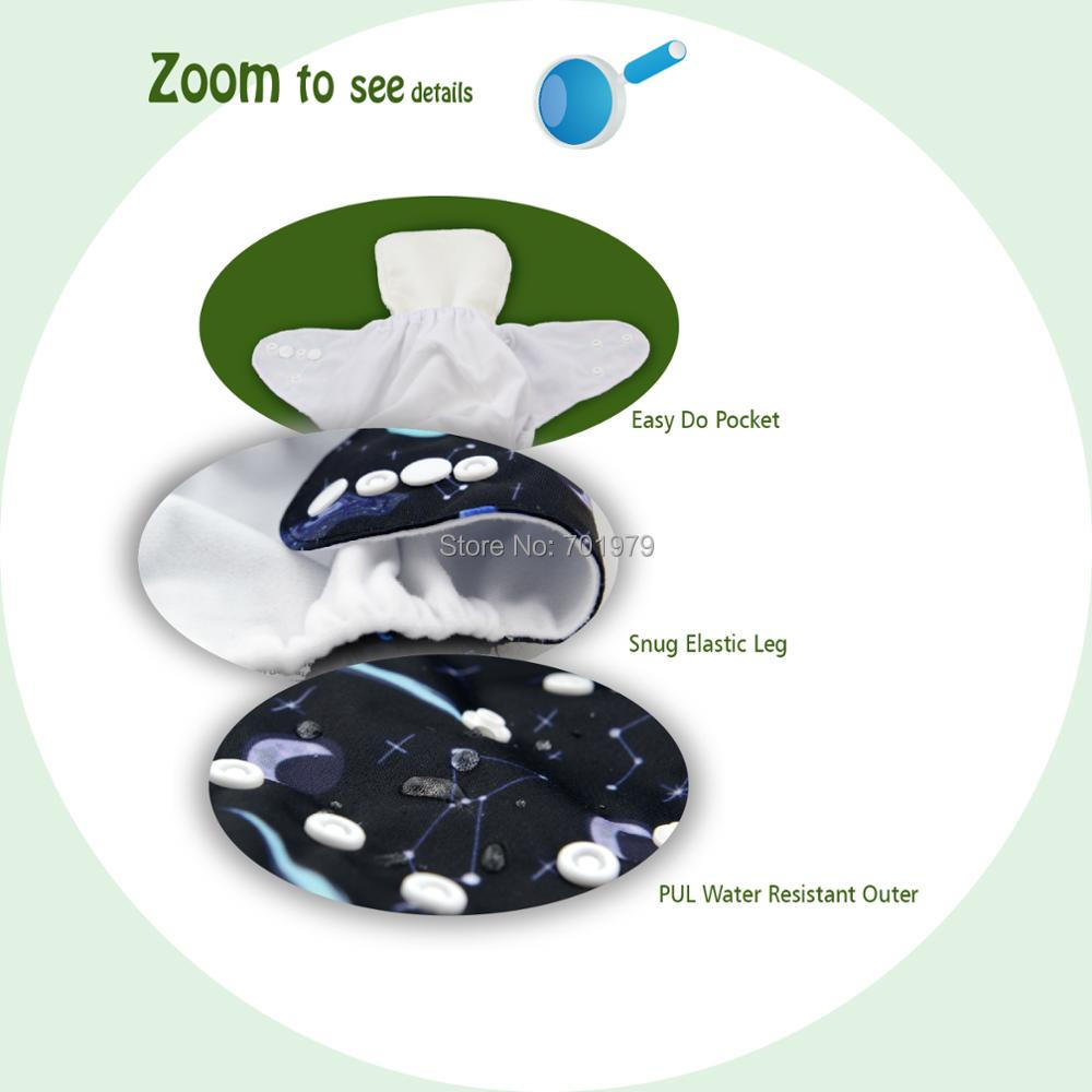 赤ちゃんのためのalvaby-布のポケットおむつ、マイクロフ - Cloth Diaper Insert のレビューと価格